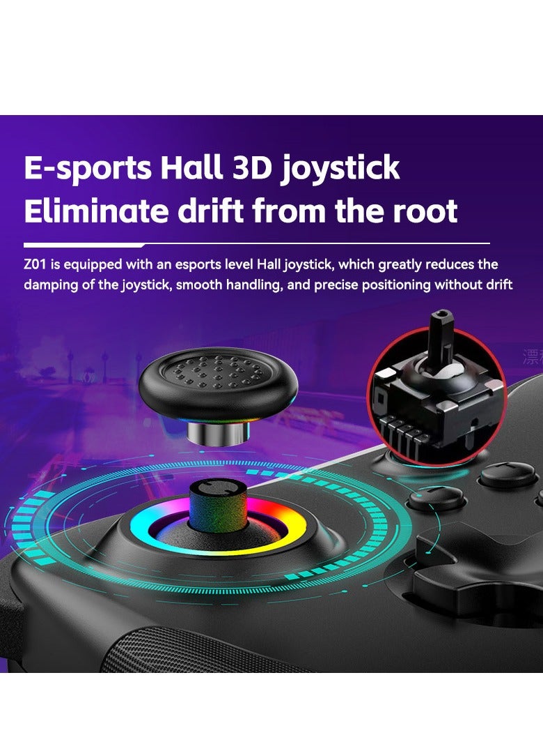 Switch Wireless Bluetooth Game Controller Android Ios / PS3 PS4 Computer Hall Trigger Somatosensory Tesla Controller - Image 3