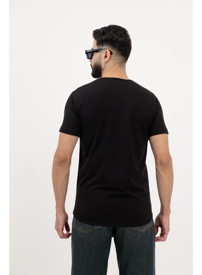 Vasl Hub VaslHub Plain T-Shirts for Men – Cotton Crew Neck Regular Fit – Pack of 3 – Black, White and Sandstone - Image 4