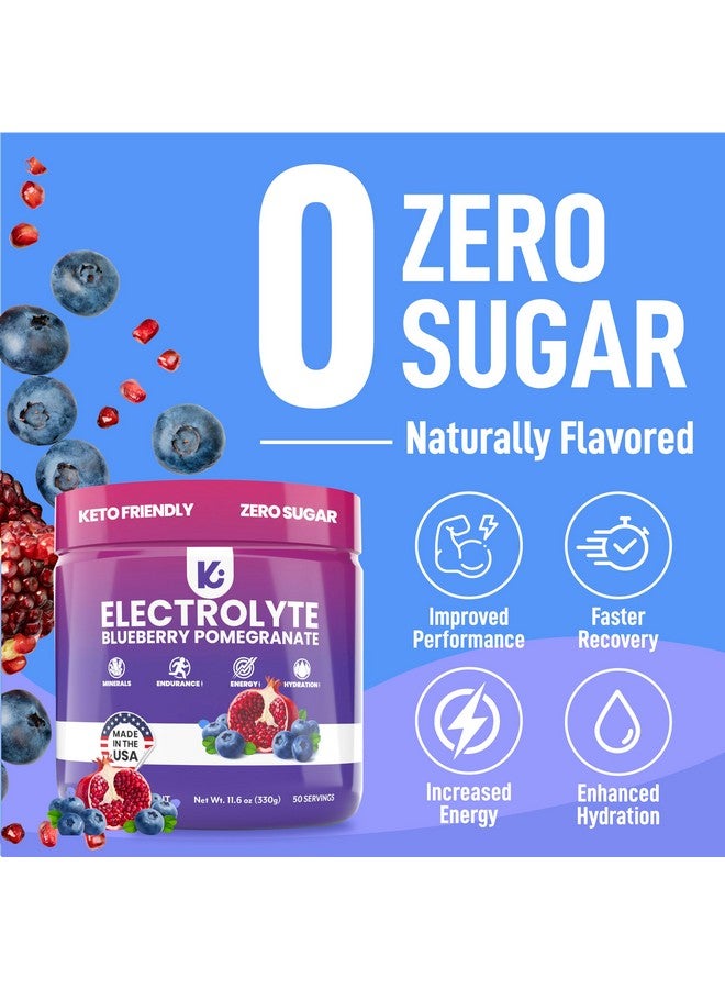 Keppi Keto Electrolytes Powder No Sugar - Sugar Free Electrolytes - Made in USA - Advanced Hydration, Performance & Recovery - Delicious Blueberry Pomegranate Flavor - Mixes Easily No Clumps - Image 4