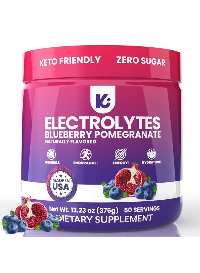 Keppi Keto Electrolytes Powder No Sugar - Sugar Free Electrolytes - Made in USA - Advanced Hydration, Performance & Recovery - Delicious Blueberry Pomegranate Flavor - Mixes Easily No Clumps - Image 1