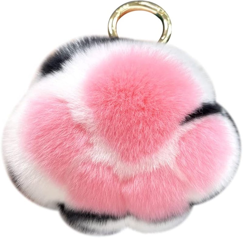 woobles Cute Fluffy Plush Keychain, Plush Soft Tiger Paw Keychain Personalized Funny Animal Paw Key Ring Universal - Image 1