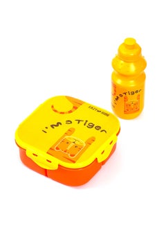 Eazy Kids Eazy Kids Lunch Box and Water Bottle With Bag-Tiger Yellow  - Image 3