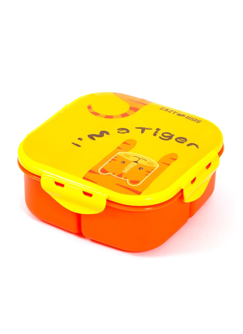 Eazy Kids Eazy Kids Lunch Box and Water Bottle With Bag-Tiger Yellow  - Image 4