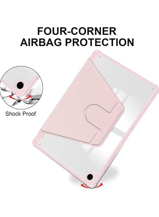 Green Tiger Case Compatible with Samsung Galaxy Tab A9 Plus 11 Inch 2023 Cover, Clear Acrylic Multi-Angle Hard PC Case with Pen Holder Protective Stand Cover Clear Back, Auto Wake/Sleep (PINK) - Image 5