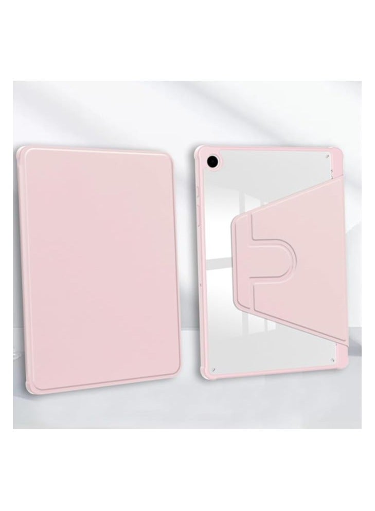 Green Tiger Case Compatible with Samsung Galaxy Tab A9 Plus 11 Inch 2023 Cover, Clear Acrylic Multi-Angle Hard PC Case with Pen Holder Protective Stand Cover Clear Back, Auto Wake/Sleep (PINK) - Image 2