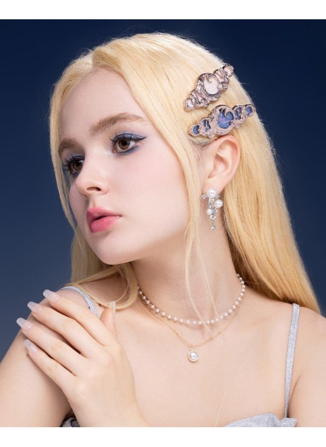 Flower Knows - Moonlight Mermaid Hair Clip White Crystal - Image 1