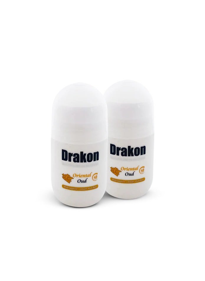 DRAKON - Drakon Whitening Roll-on Deodorant Oriental Oud 50ML 1+1 - Image 1