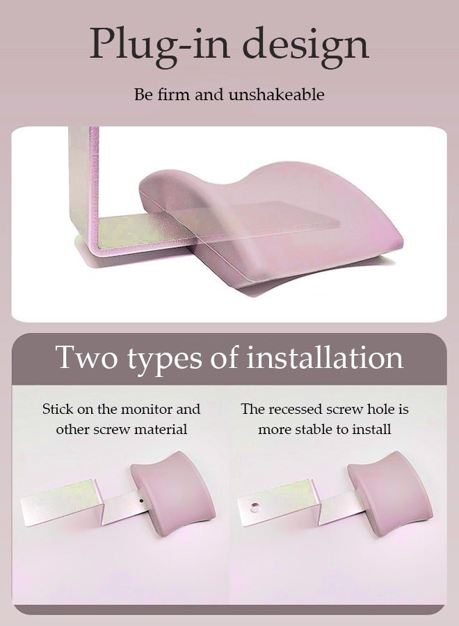 Loquat Headphone Stand Headset Holder - Adhesive Gaming Headphone Hanger Hook Desk Mount for Most Headphone u0026 Controller (Pink) - Image 5