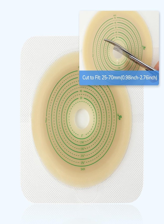 Heagimed 10pcs Skin Barrier with Non-Woven Border for Two Piece Colostomy Bags, Cut-to-Fit, 70mm Max - Image 4