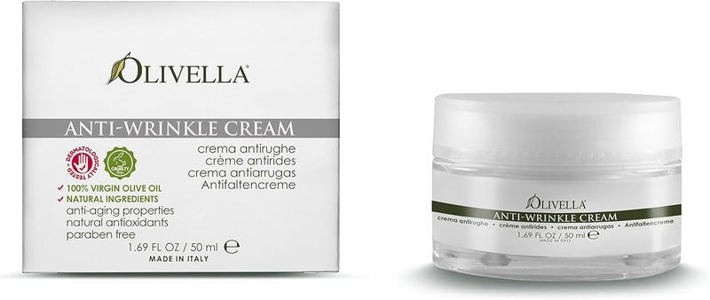 Olivella Anti-Wrinkle Cream with 100% Virgin Olive Oil - 1.69 Fluid Ounce - Image 1