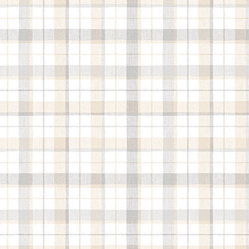 Norwall CK36627bolt Wallpaperlinen Plaid Wallpaper Prepasted - Image 4
