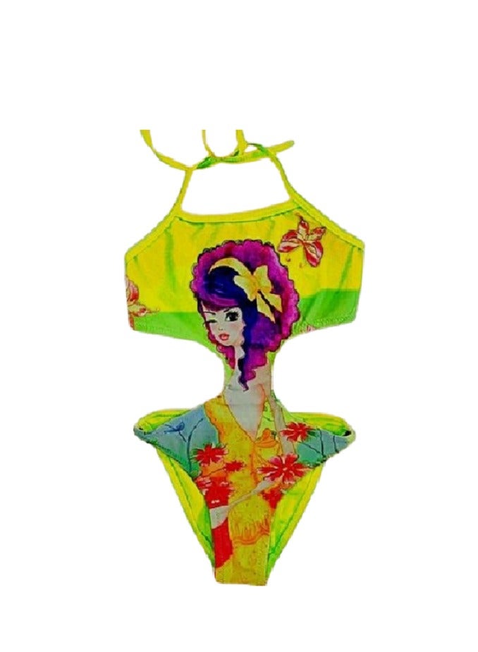 ملابس سباحة بناتي سليم فيت مناسبة لعمر 6 سنوات - Image 1