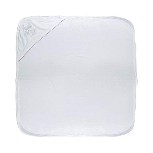 Skin & Co. SkinCo Baptism/Christening Hooded Towel,100% Bio Washed Combed Cotton (White) - Image 2