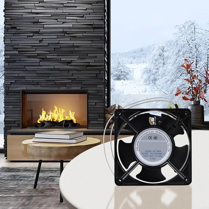 High Temperature Resistant Axial Fan Metal Blades For Fireplace Insert Wood Stove - Image 4