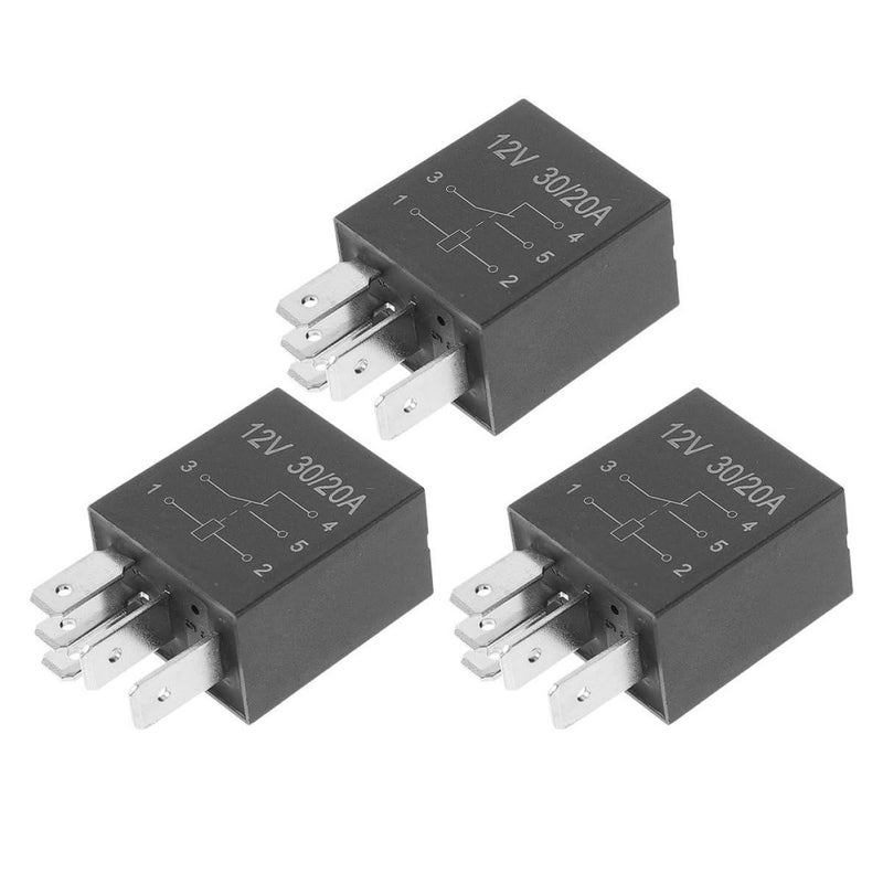 GALPADA 3 قطع 12V 30A 5 دبوس مرحل تشغيل السيارات للقوارب والشاحنات - Image 2