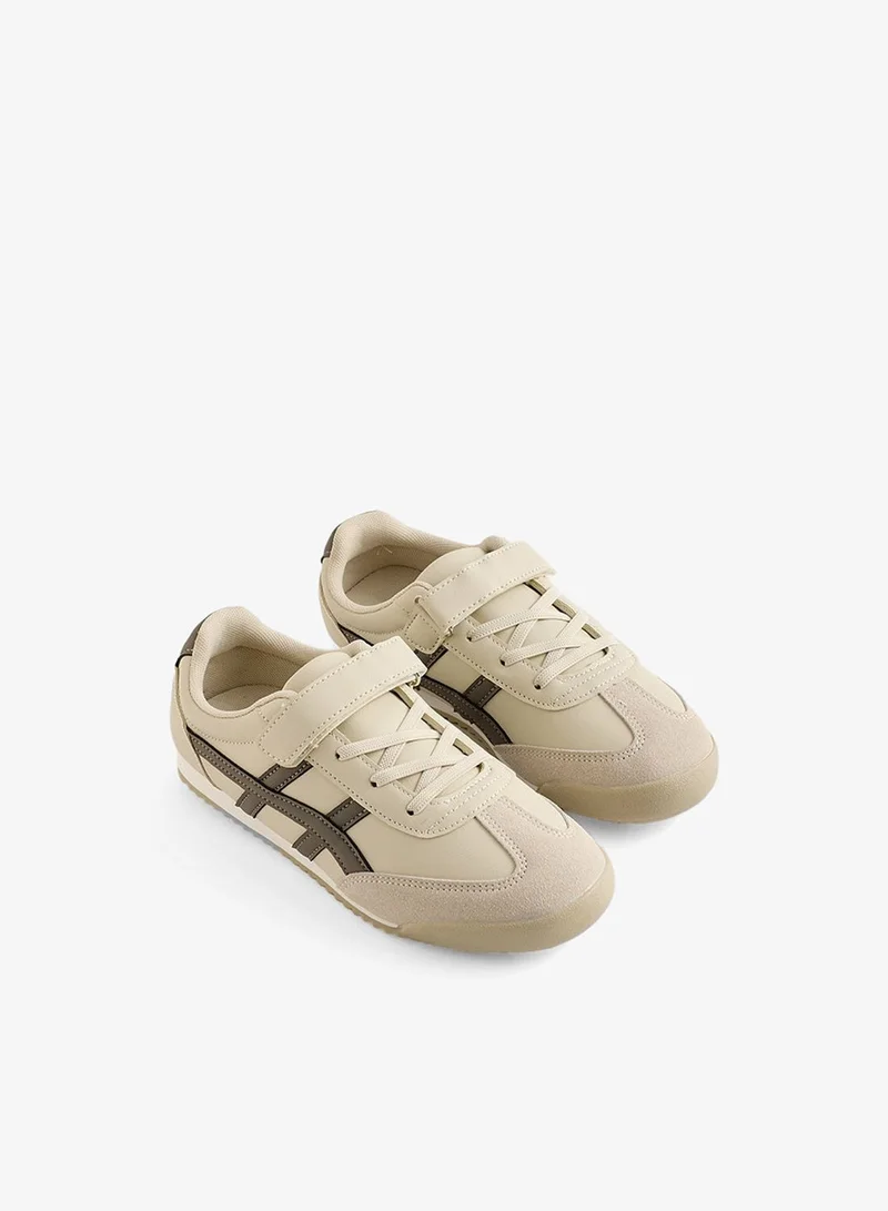 Redtag Boys Grey Retro Low Top Sneakers