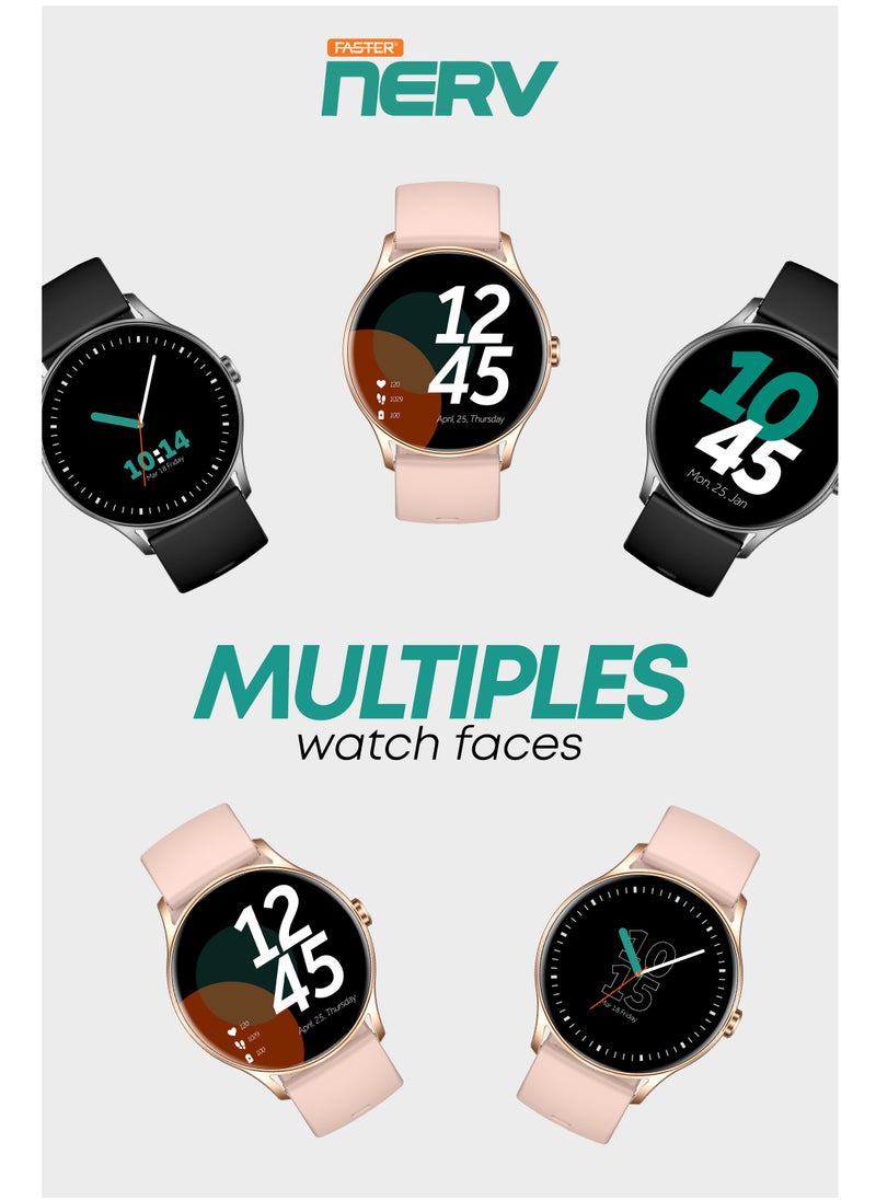 Faster - Smart Watch SE - 1.39" HD Display, Bluetooth Calling, Fitness Tracker, Sports Modes, Heart Rate & Sleep Monitor, IP68 Waterproof, 280mAh Battery, Compatible with Android & iOS - Image 1