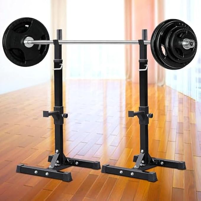 rayihni Squat Rack With Adjustable Barbell Stands – Sturdy Power Rack For Bench Press, Squats & Full Body Workouts - Image 5