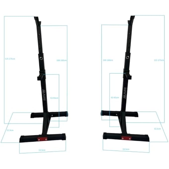 rayihni Squat Rack With Adjustable Barbell Stands – Sturdy Power Rack For Bench Press, Squats & Full Body Workouts - Image 2
