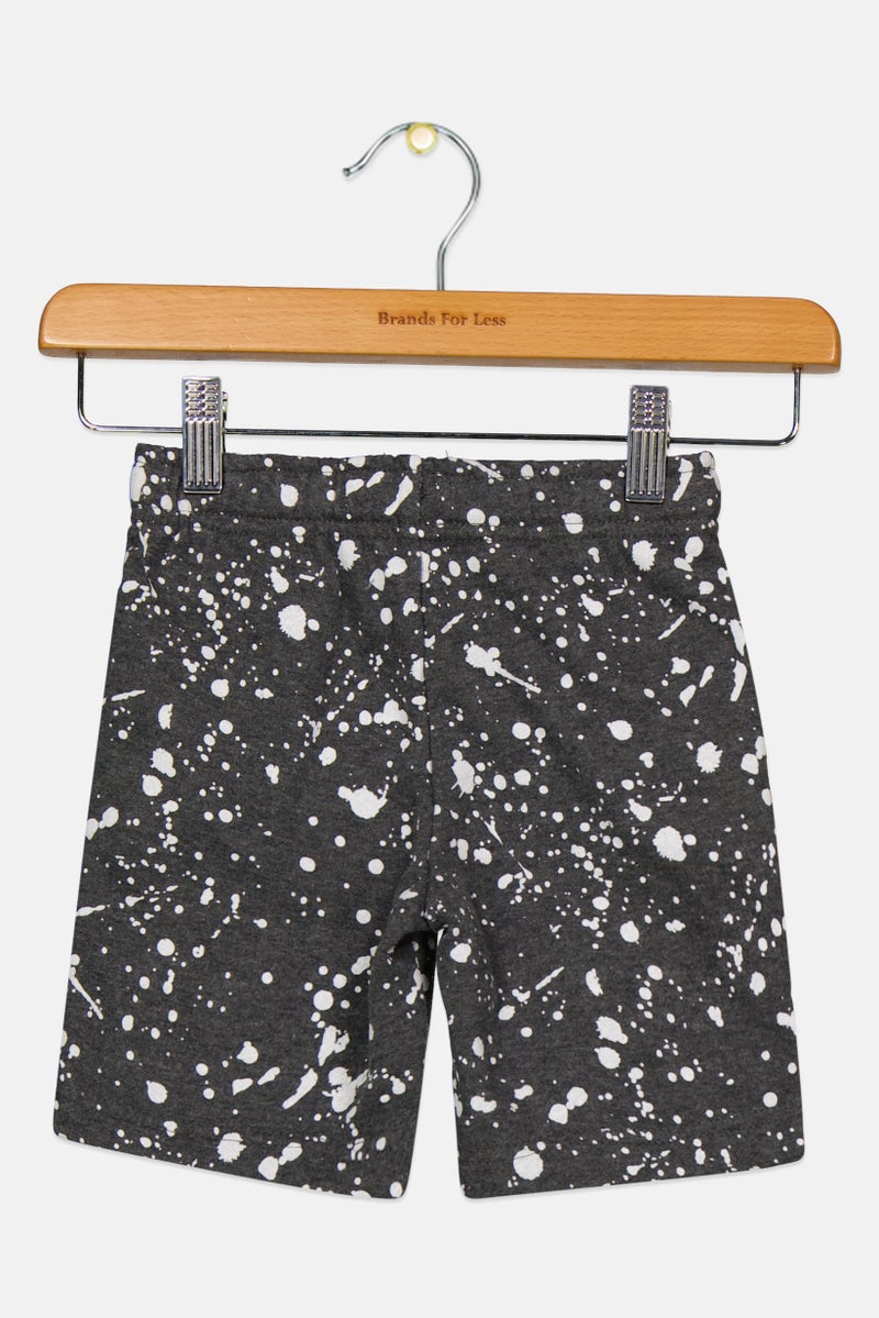 Epic Threads Toddlers Boy Splatter Paint Print Shorts, Grey - Image 2