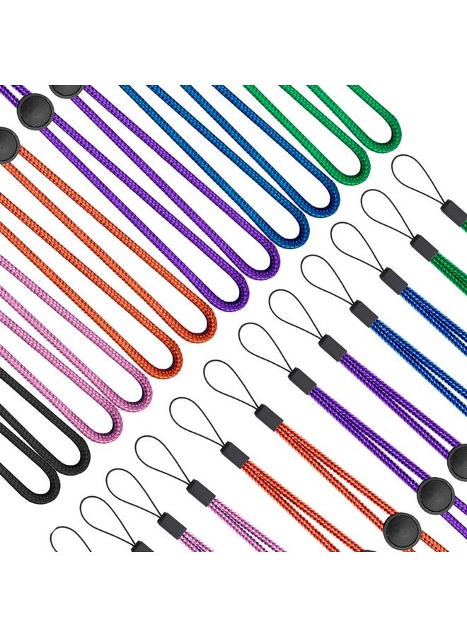 YOUOWO Wrist Lanyard Adjustable Length Small Strap 12 Pcs Wrist Short Lanyard For Keys Phone Cases Lanyard Keychain Usb Pink,Green,Blue,Orange,Purple,Black - Image 4