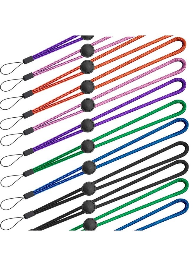 YOUOWO Wrist Lanyard Adjustable Length Small Strap 12 Pcs Wrist Short Lanyard For Keys Phone Cases Lanyard Keychain Usb Pink,Green,Blue,Orange,Purple,Black - Image 5