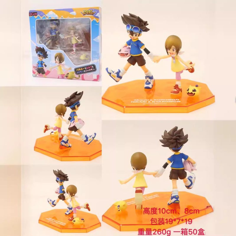 Digimon PVC Action Figure Set - Tai, Kari & Agumon - Image 1