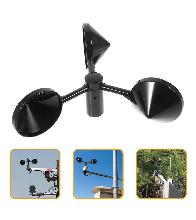 1pc 3 Cup Anemometer Replacement Shell No Power Required for Home Farm Weather Station - Image 5