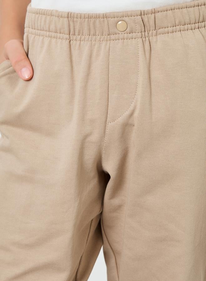 ستايلي بنطال جوغر قطن سادة - Image 3