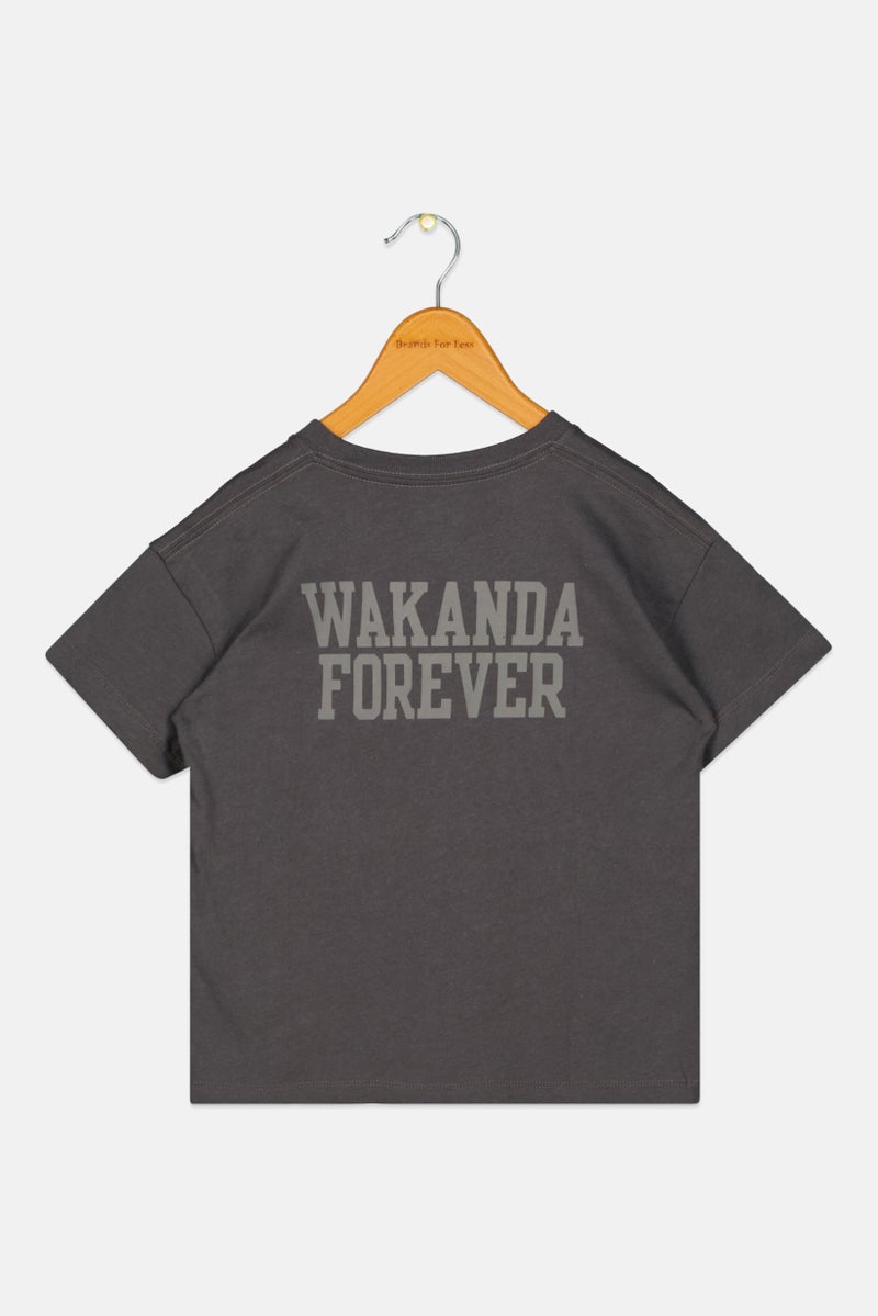 Gap x Marvel Toddlers Boy Round Neck Short Sleeve Graphic Print T-Shirt, Dark Grey - Image 2