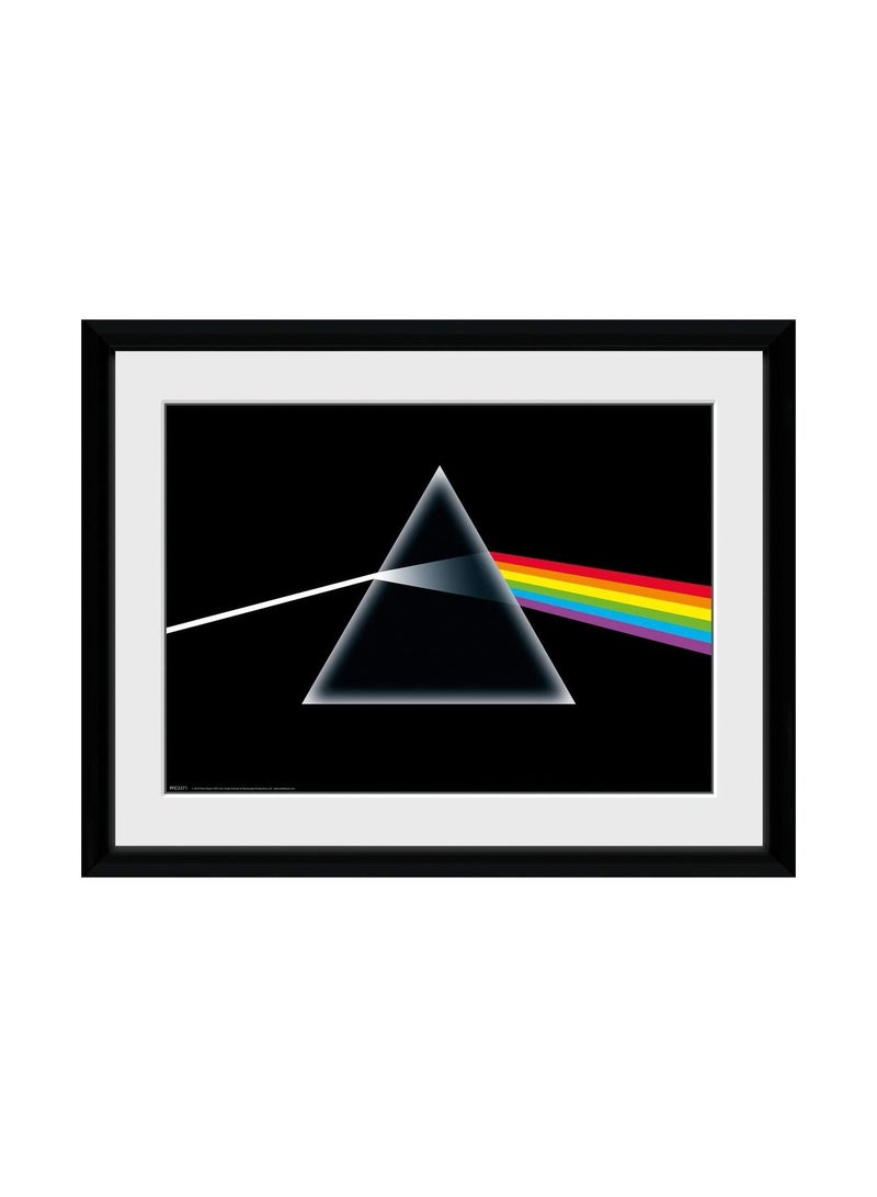 غلاف ألبوم Dark Side of the Moon من Pink Floyd، ملصق مؤطر مطبوع عليه 34 سم × 44 سم، مطبوعات فنية جدارية لهواة جمع موسيقى الروك لغرفة النوم والمكتب كهدية