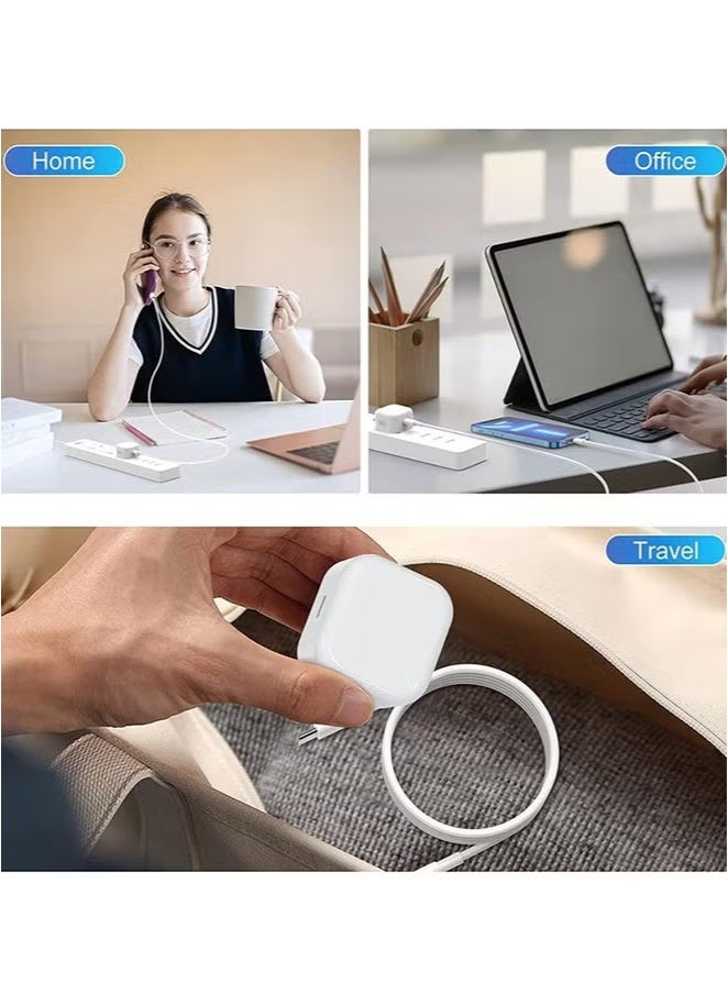 ليمون شاحن سريع 20 واط للآيفون | شاحن حائط سريع بمنفذ USB C متوافق مع iPhone 15/14/14 Pro/14 Pro Max/13/12/SE2020/11/XR/XS Max/X/iPad - Image 3