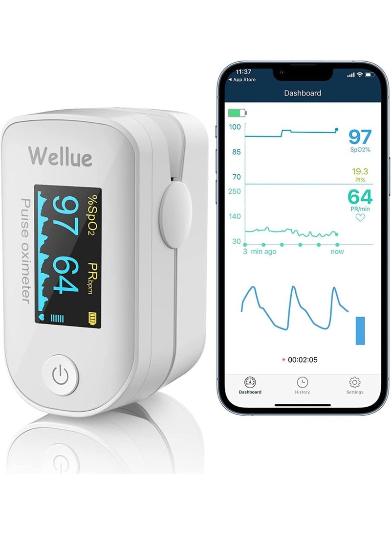 Bluetooth Fingertip Pulse Oximeter – Portable Oxygen & SpO2 Monitor for Daily Health Tracking - Image 1