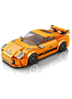 SYOSI مجموعة بناء السيارات الرياضية - نموذج 911 GT3 (338 قطعة) - مجموعة بناء تقنية وهندسية للأطفال  - Image 1