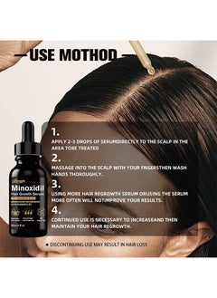 LUNOON Minoxidil Hair Growth Serum, 5% Minoxidil Hair Regrowth and Beard Growth 60ml, For Hair Loss Control & Hair Growth In Men & Women, Dermatologist Recommended  - Image 5