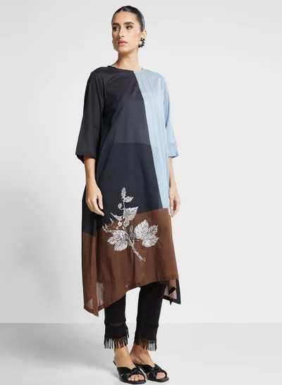 chinese dress ladies Nishat Linen - 3 PC Printed Lawn Dress