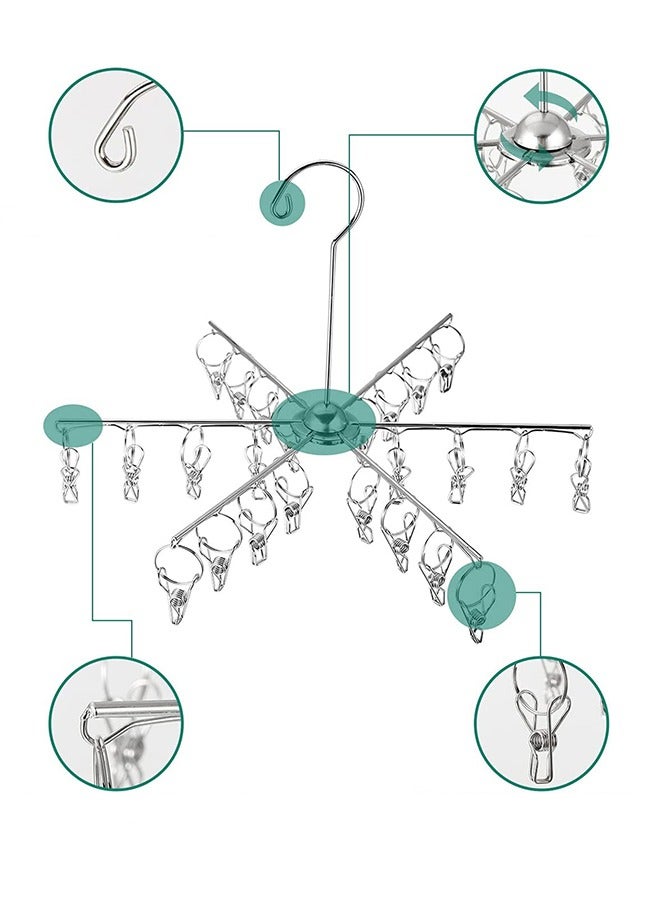 Foldable Clip Hangers with 24 Drying Clips  - Image 4