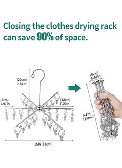 Generic Foldable Clip Hangers with 24 Drying Clips  - Image 2