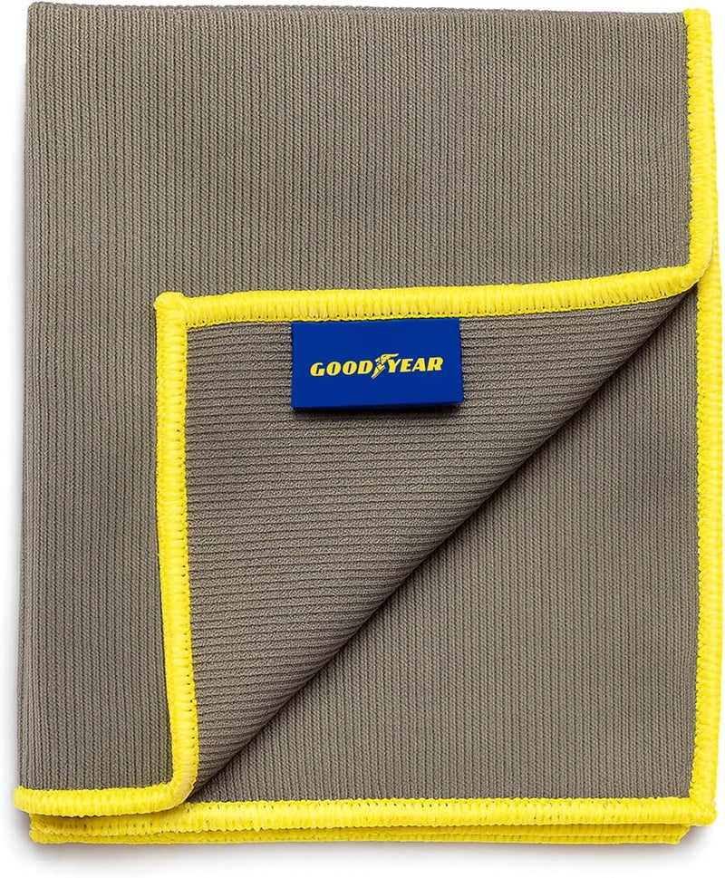 Goodyear Microfibre Window Cloth - Lint Free Cleaning Cloth for Glass Surfaces - Image 2