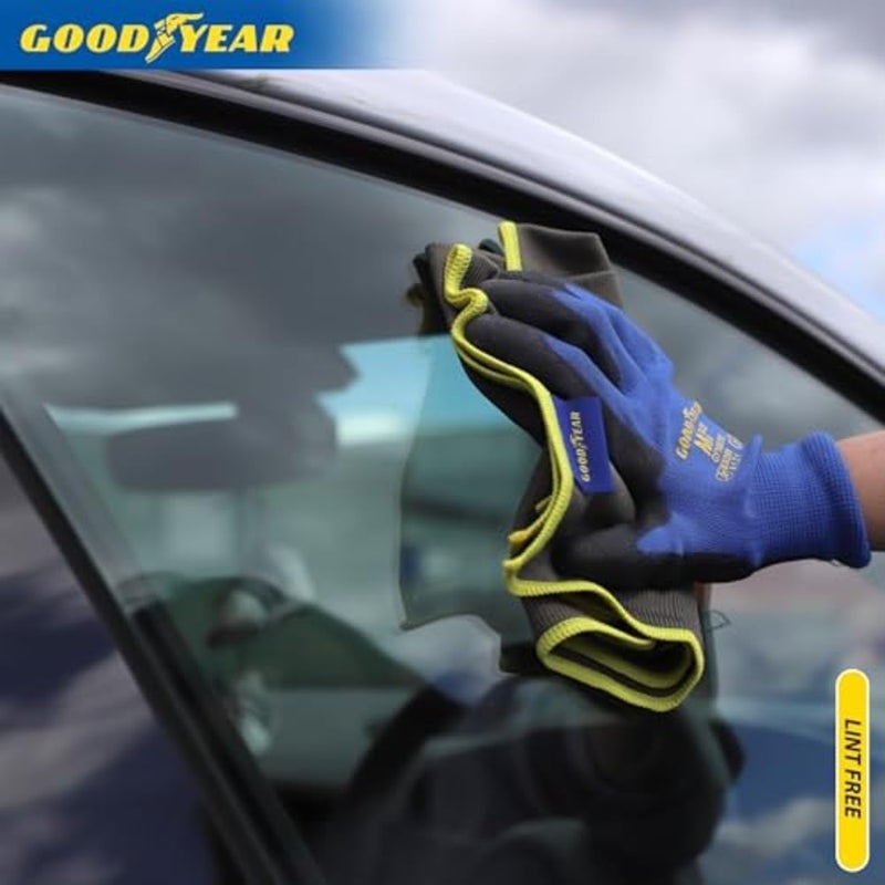 Goodyear Microfibre Window Cloth - Lint Free Cleaning Cloth for Glass Surfaces - Image 5
