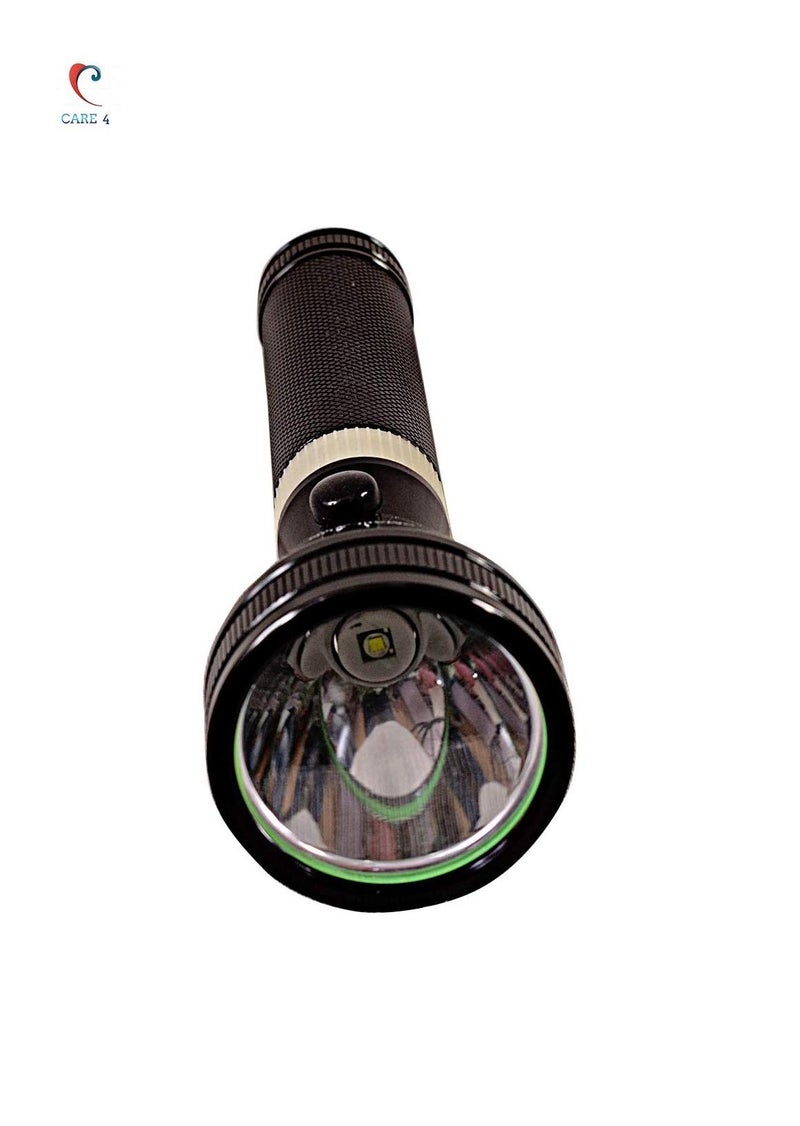 Care4 Care 4 Series 600 m 3 Mode Rechargeable LED Flashlight Torch (8.6-Inch) (Multicolor) - Image 2