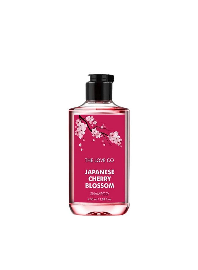 THE LOVE CO. Japanese Cherry Blossom Gift Collection| Indulge In Travel Pack Shower Gel, Body Lotion & Shampoo | Ideal Birthday & Special Occasion Hamper - Pack Of 3  - Image 3