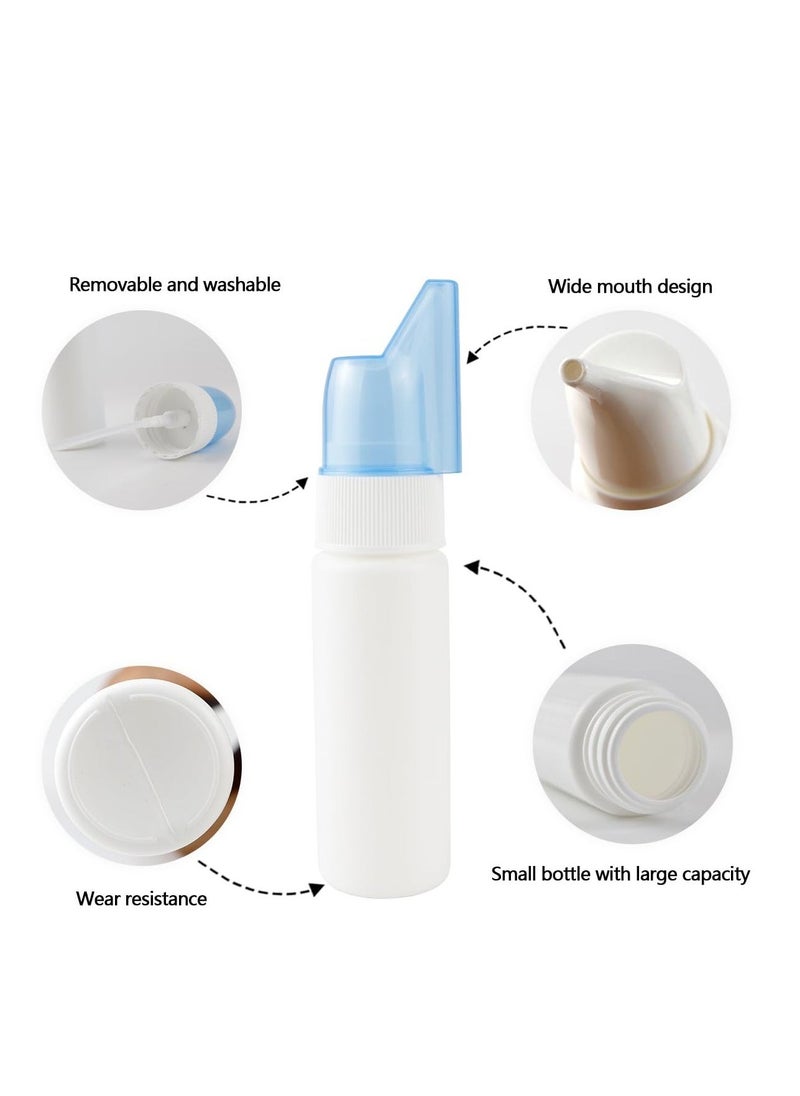 Generic - 5 Pack Refillable Nasal Spray Bottles for Saline Solution Portable Plastic Mist Sprayers 70ML Reusable Containers for Rhinitis - Image 1