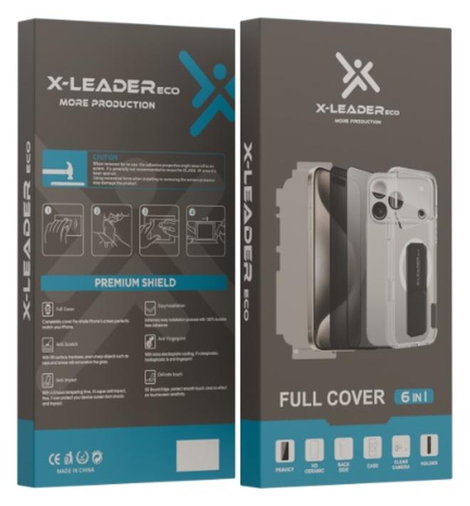اكس ليدر X-LEADER ECO بكج حماية متكامل 6في1 للأجهزة الحديثة , ايفون 17برو ماكس  - الاكثر حماية - Image 1
