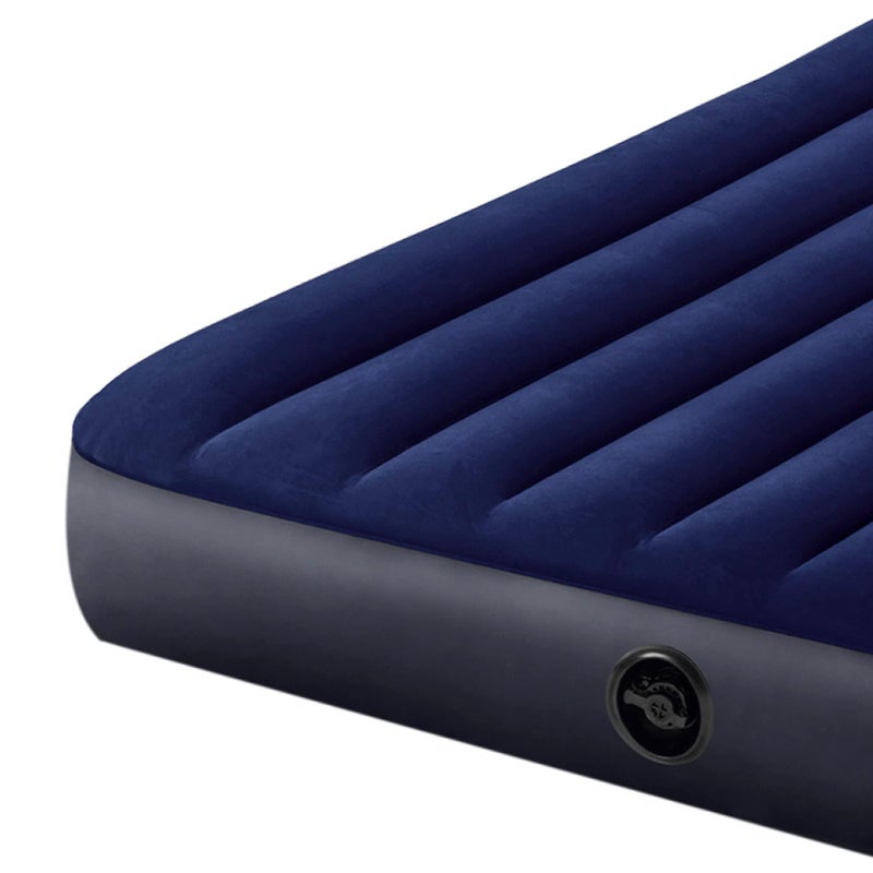 VWretails VWretails PVC Dura-Beam Standard Downy Air Mattress 10" Queen w/Hand Pump (Multicolor) - Image 3