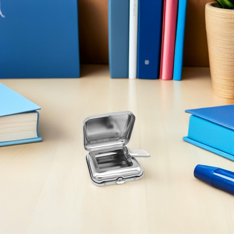 Stainless Steel Portable Mini Ashtray With Lid 2 Pack For Car Travel Outdoor - Image 5