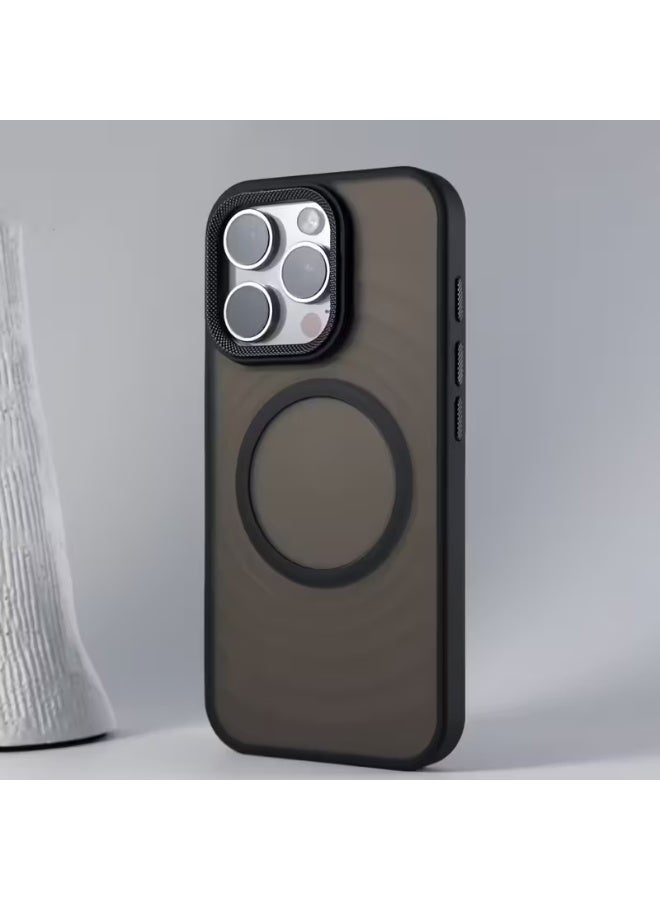 Magnetic Translucent Matte Case for iPhone 14 Pro – Slim Shockproof Hard Bumper Cover [Compatible with MagSafe], Thin Protective Design - Image 1