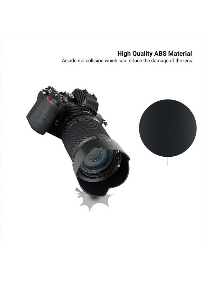 JJC - (1+1) Screw on + Bayonet Lens Hood Shade for Nikon Z30 Z50 Z fc Dual Lens Kit (Nikkor Z DX 16-50mm & 50-250mm) Replaces HN-40 and HB-90A Lens Hood - Image 1