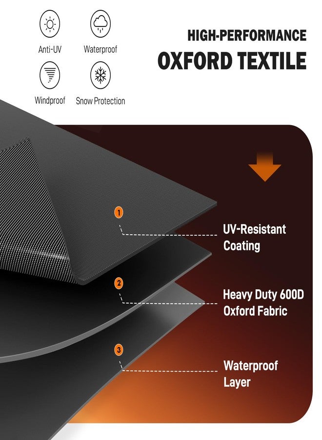 TOHONFOO Square Patio Table Cover - Waterproof Anti-UV Patio Table Cover - Outdoor Table Cover 36" L x 36" W x 6" H - Image 4