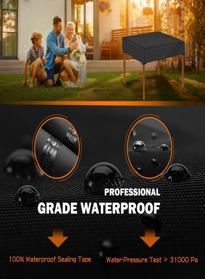 TOHONFOO Square Patio Table Cover - Waterproof Anti-UV Patio Table Cover - Outdoor Table Cover 36" L x 36" W x 6" H - Image 3